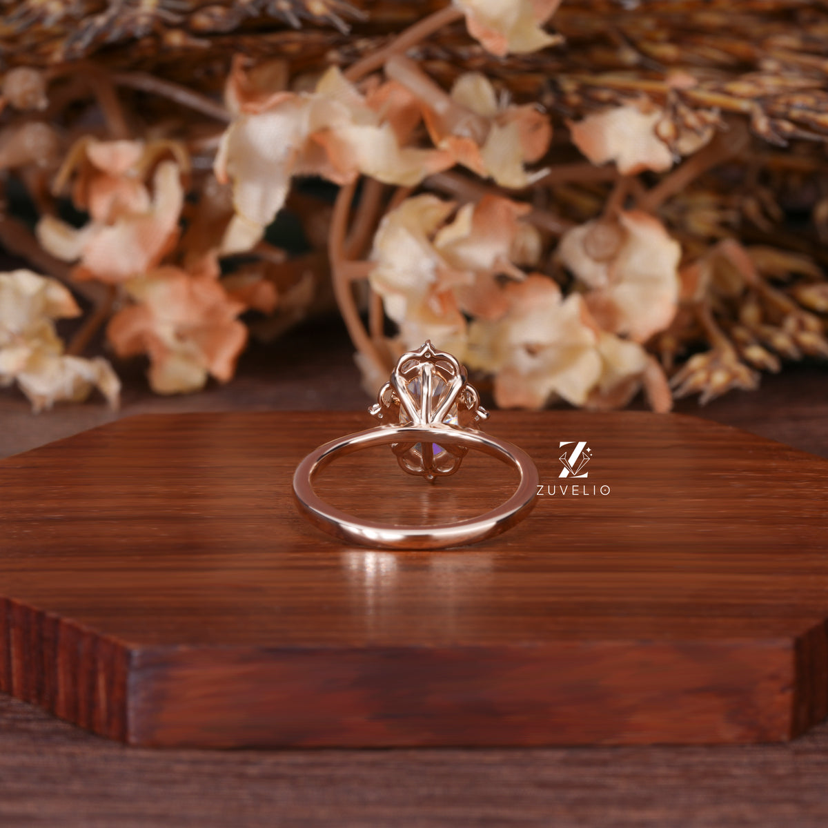 Vintage Moissanite Halo Ring