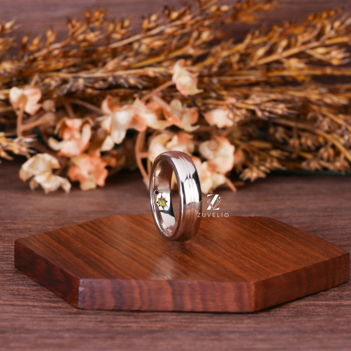 Men's Custom Gemstone Band