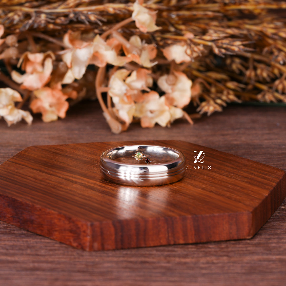 Men's Custom Gemstone Band