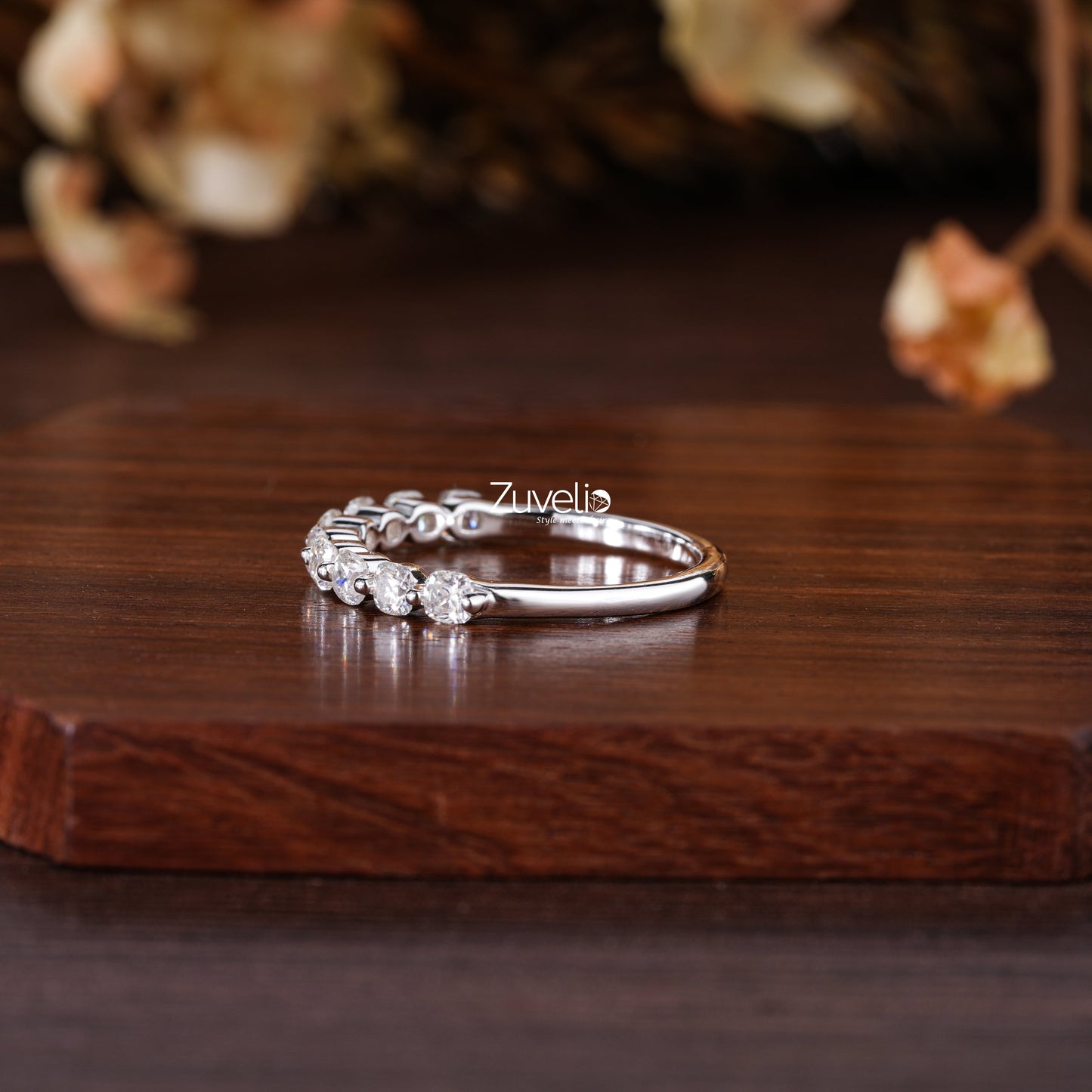 Cushion Cut Wedding Band - Zuvelio.com