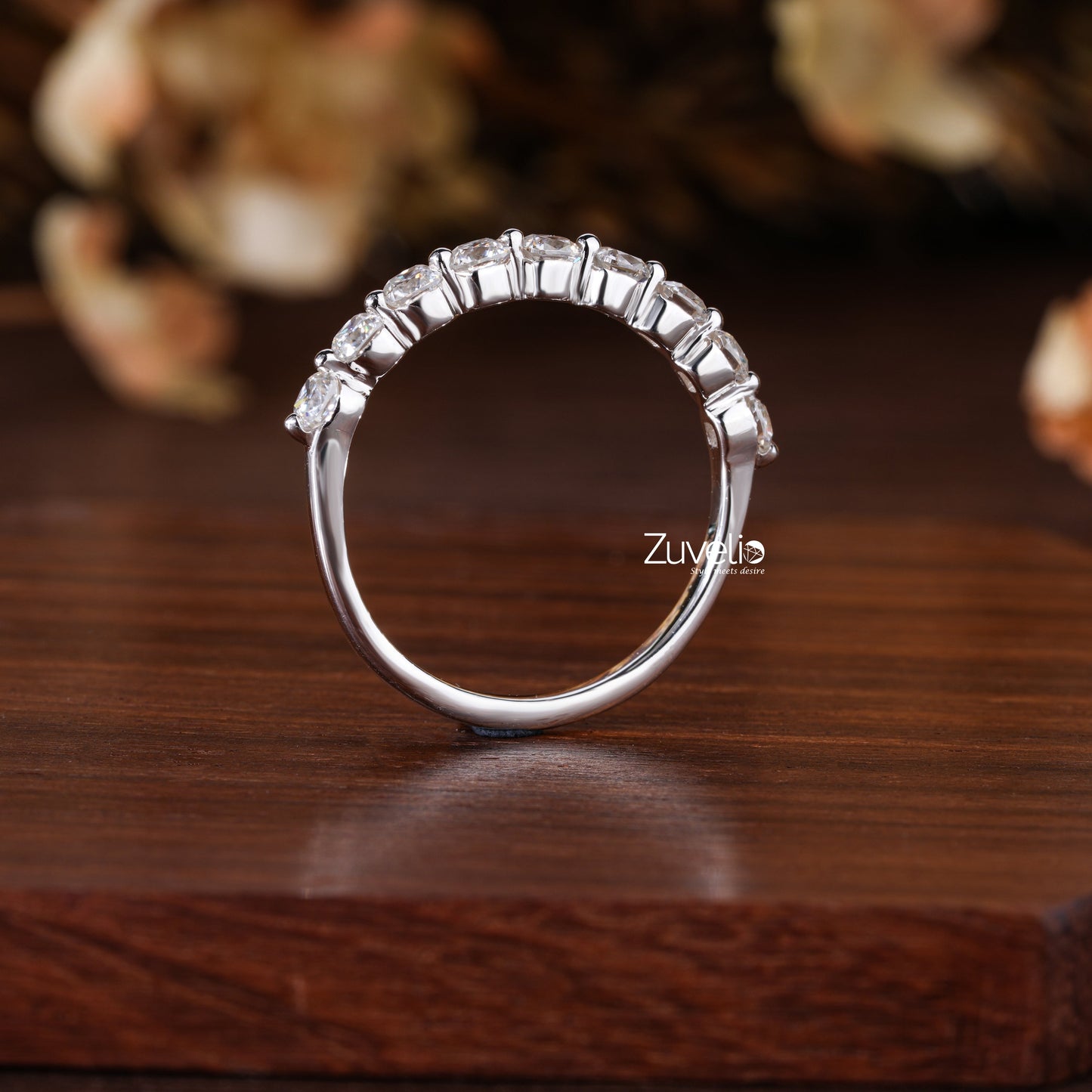 Cushion Cut Wedding Band - Zuvelio.com