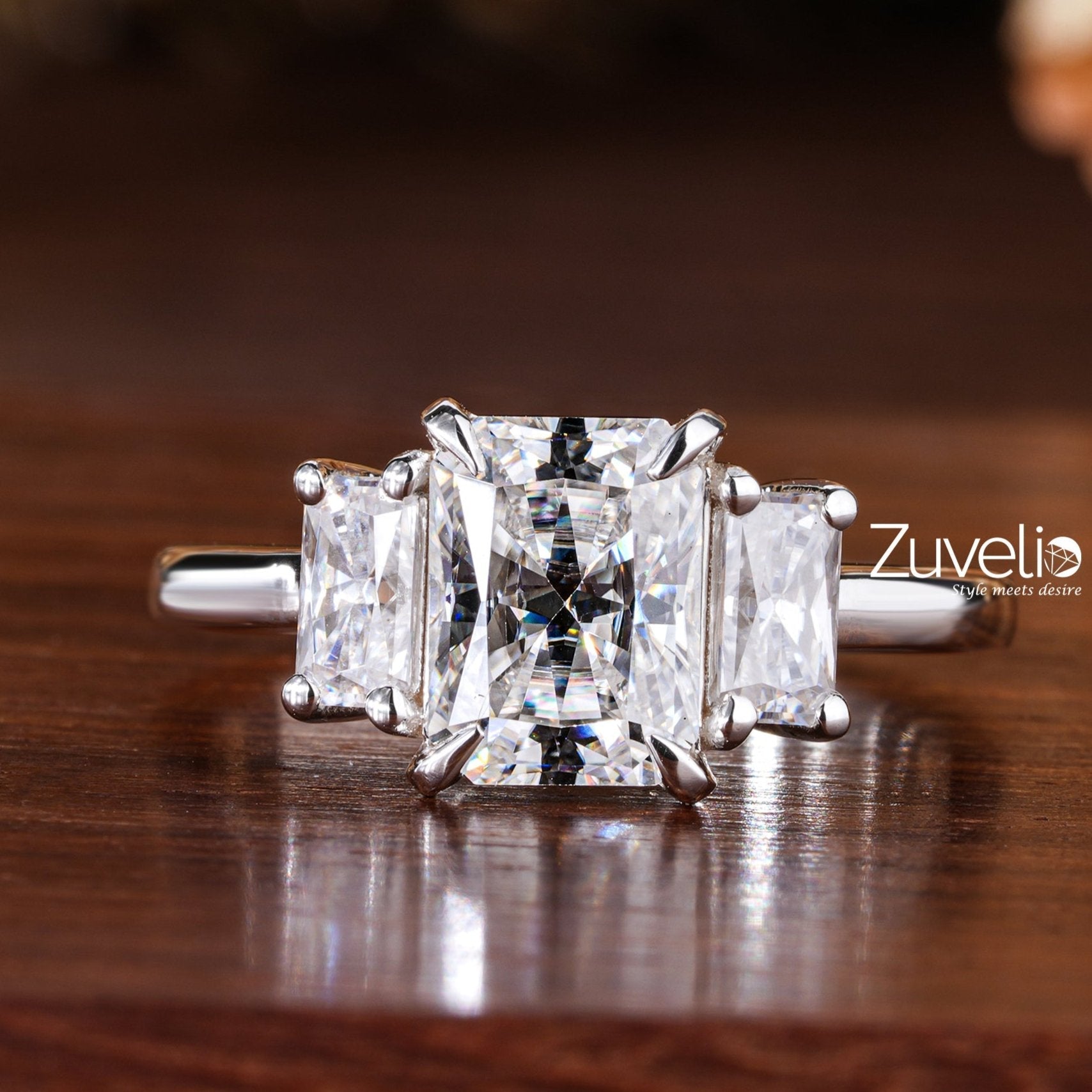 Radiant Baguette Cut Ring - Zuvelio.com
