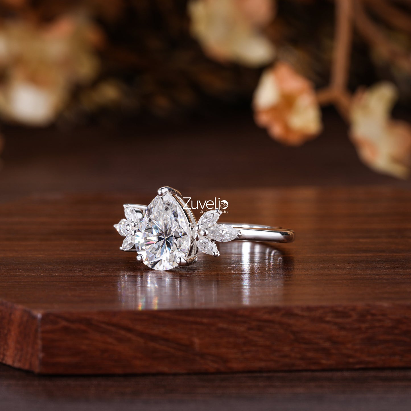 Pear Cut Marquise Ring - Zuvelio.com