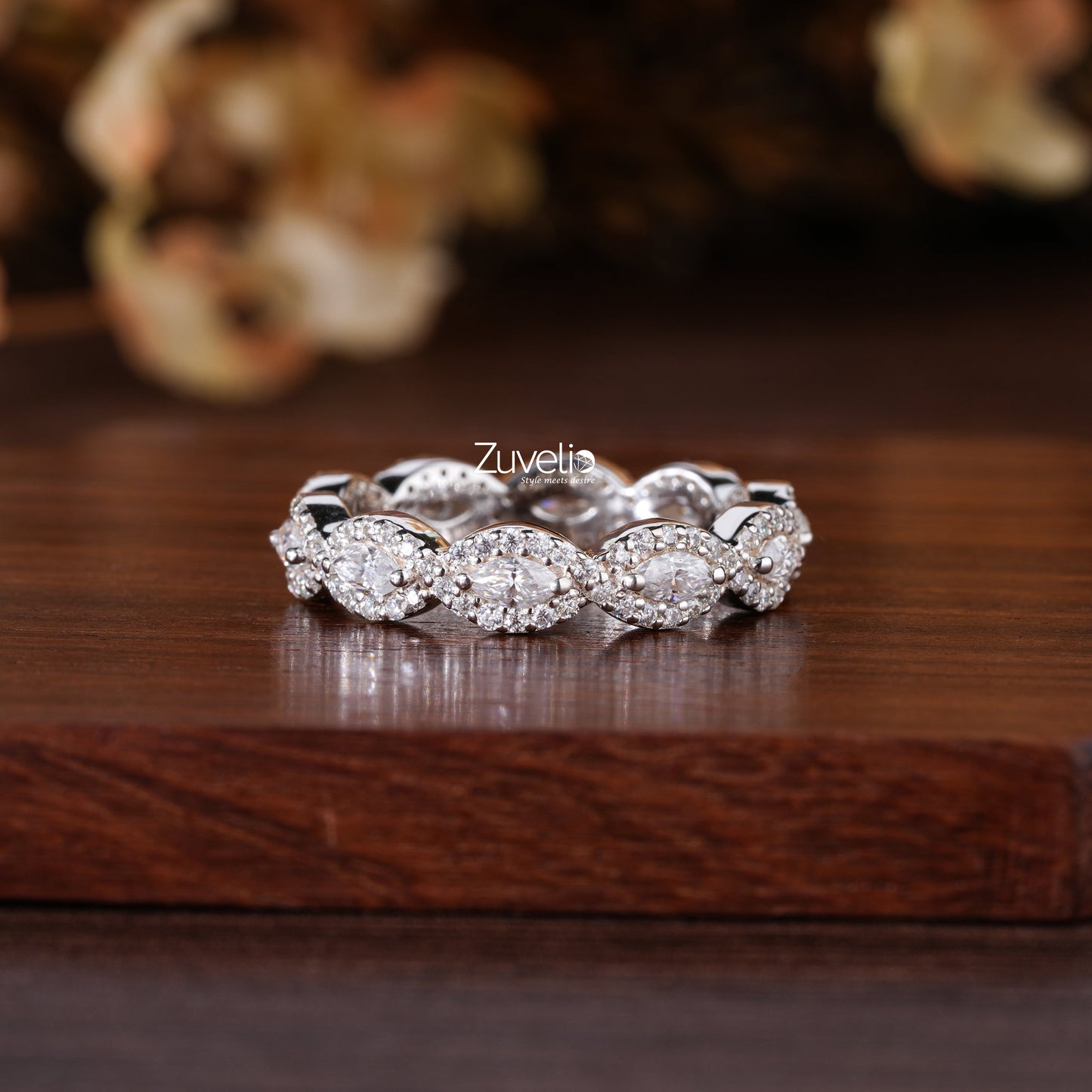 Marquise Round Shape Ring - Zuvelio.com