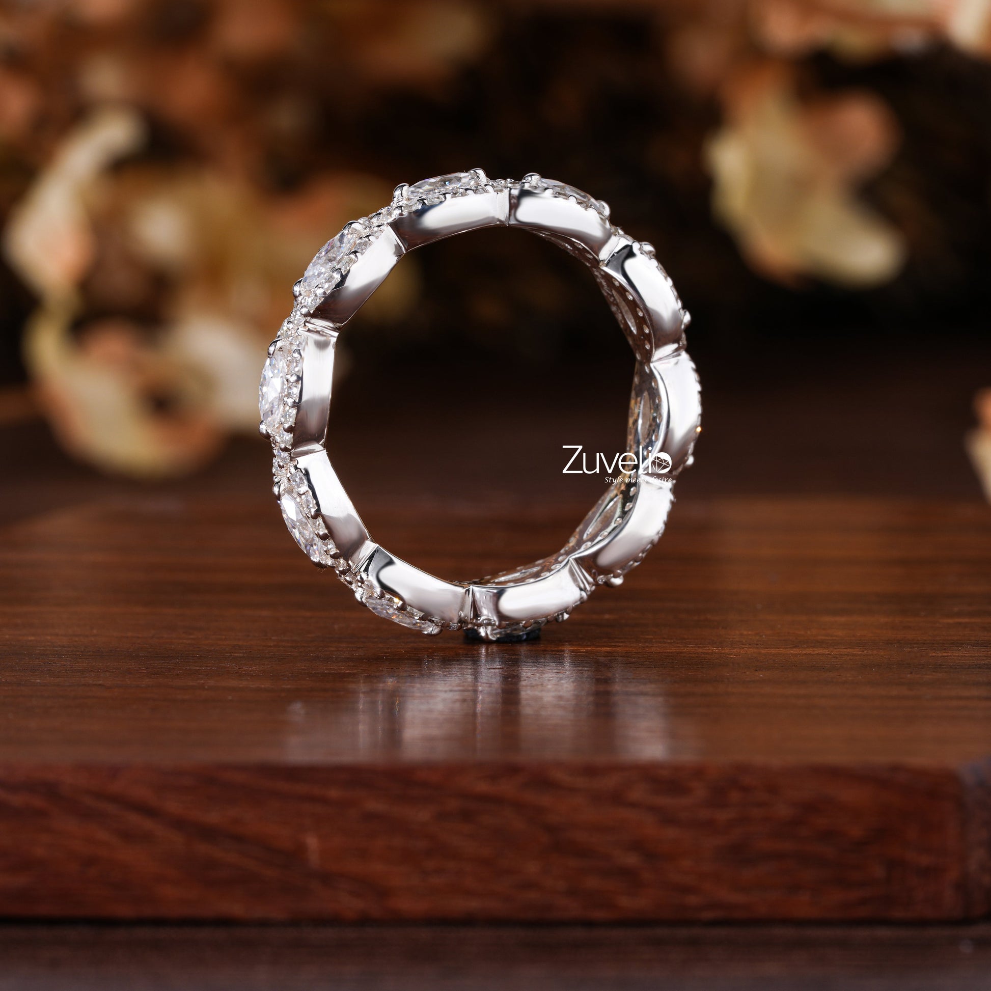 Marquise Round Shape Ring - Zuvelio.com