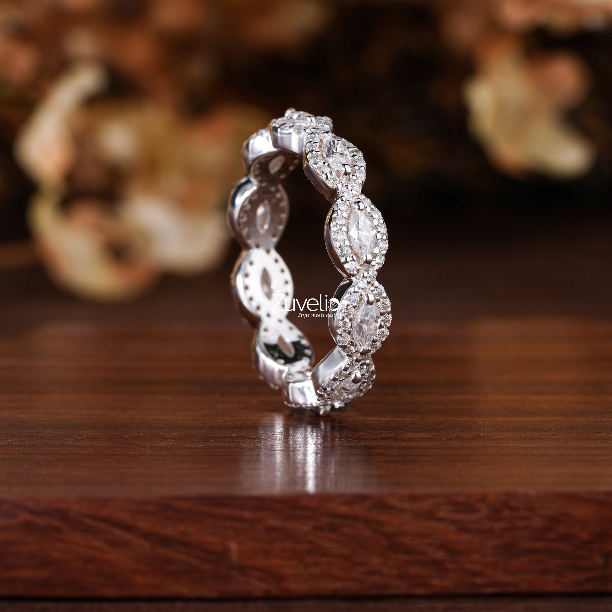 Marquise Round Shape Ring - Zuvelio.com