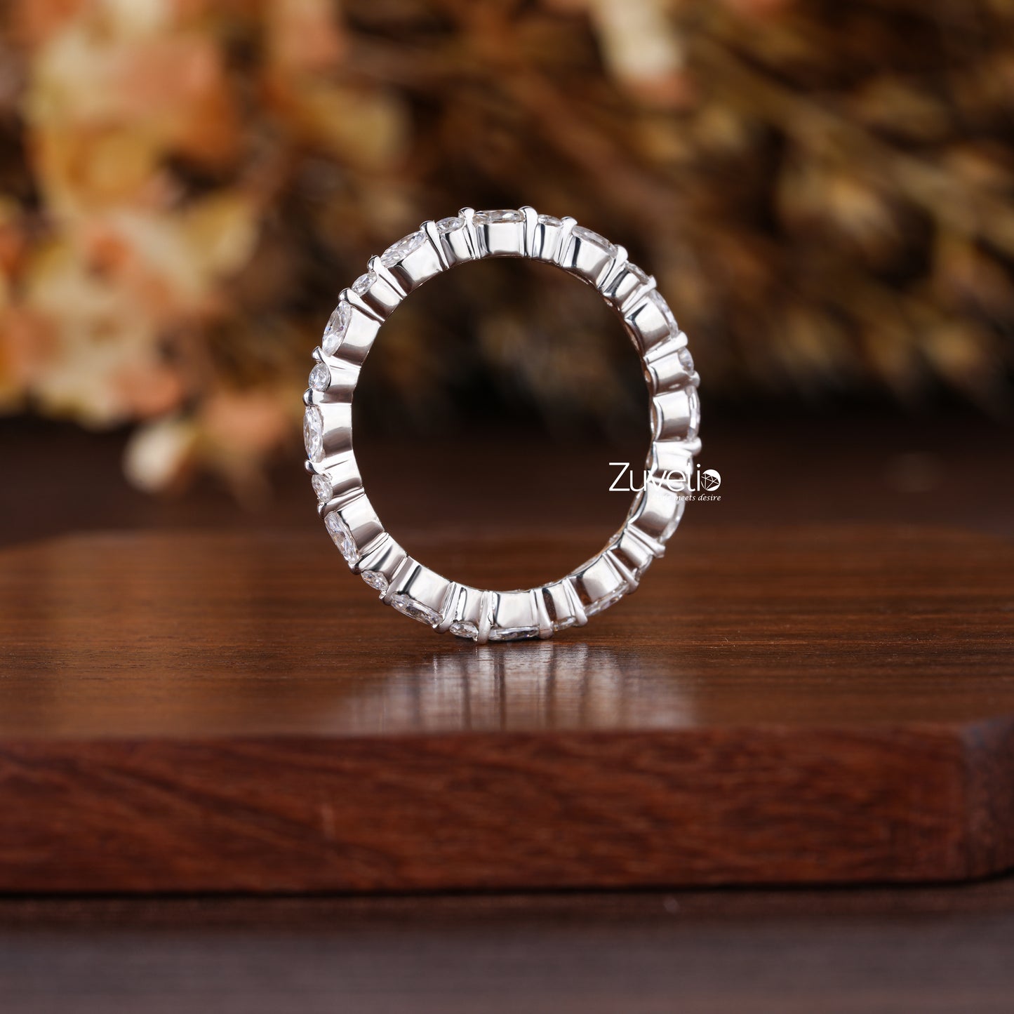 Marquise And Round Eternity Band