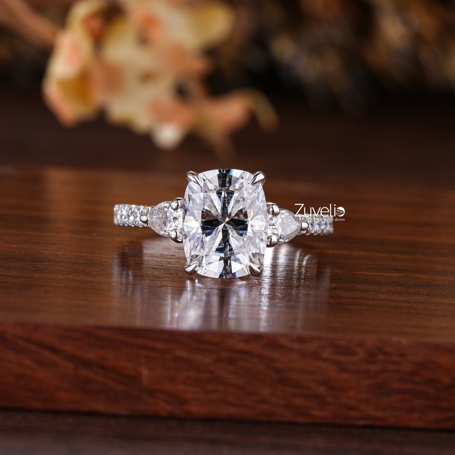 Radiant Cut Moissanite Ring - Zuvelio.com