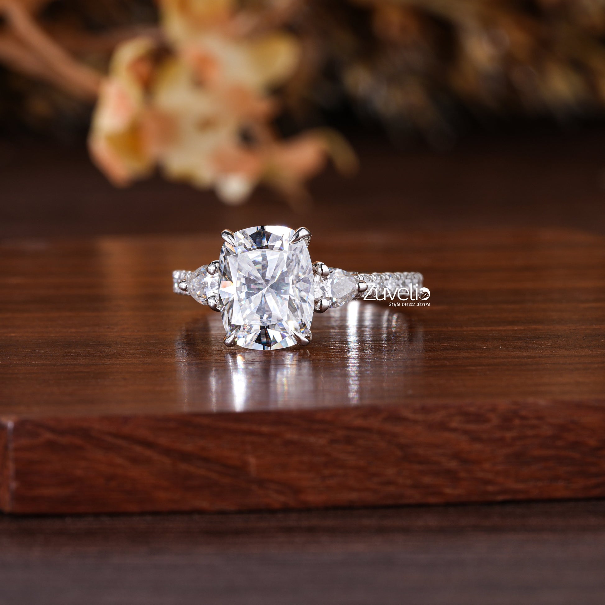 Radiant Cut Moissanite Ring - Zuvelio.com