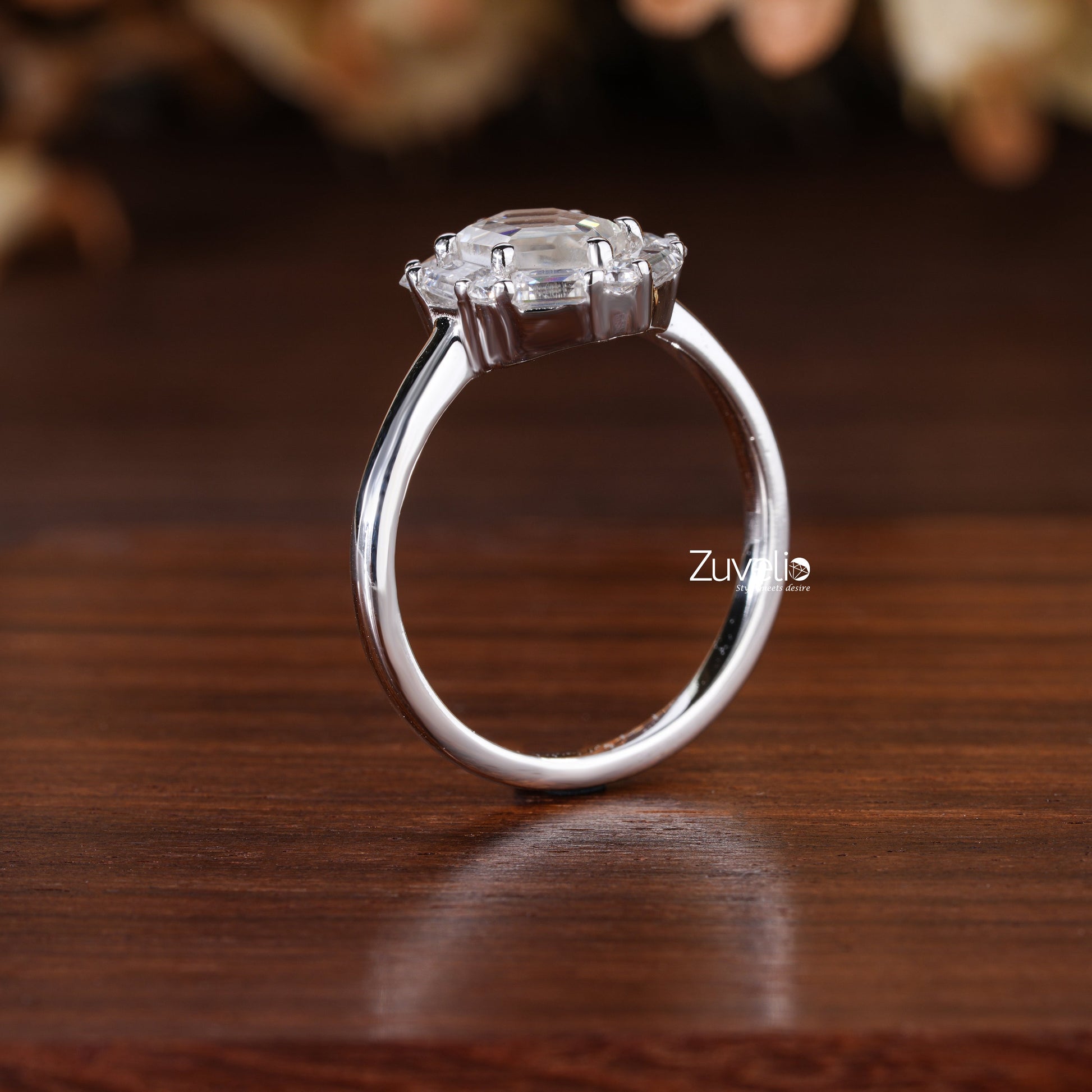 Portrait Cut Hexagon Ring - Zuvelio.com