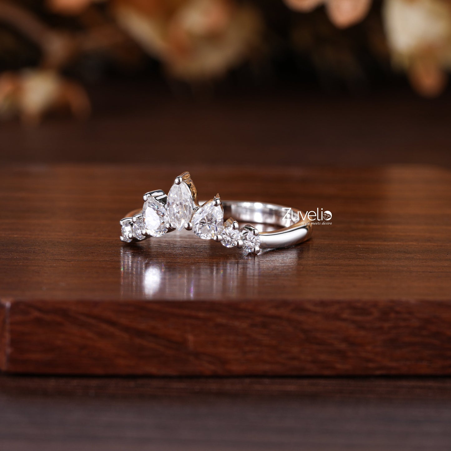 V Shape Moissanite - Zuvelio.com