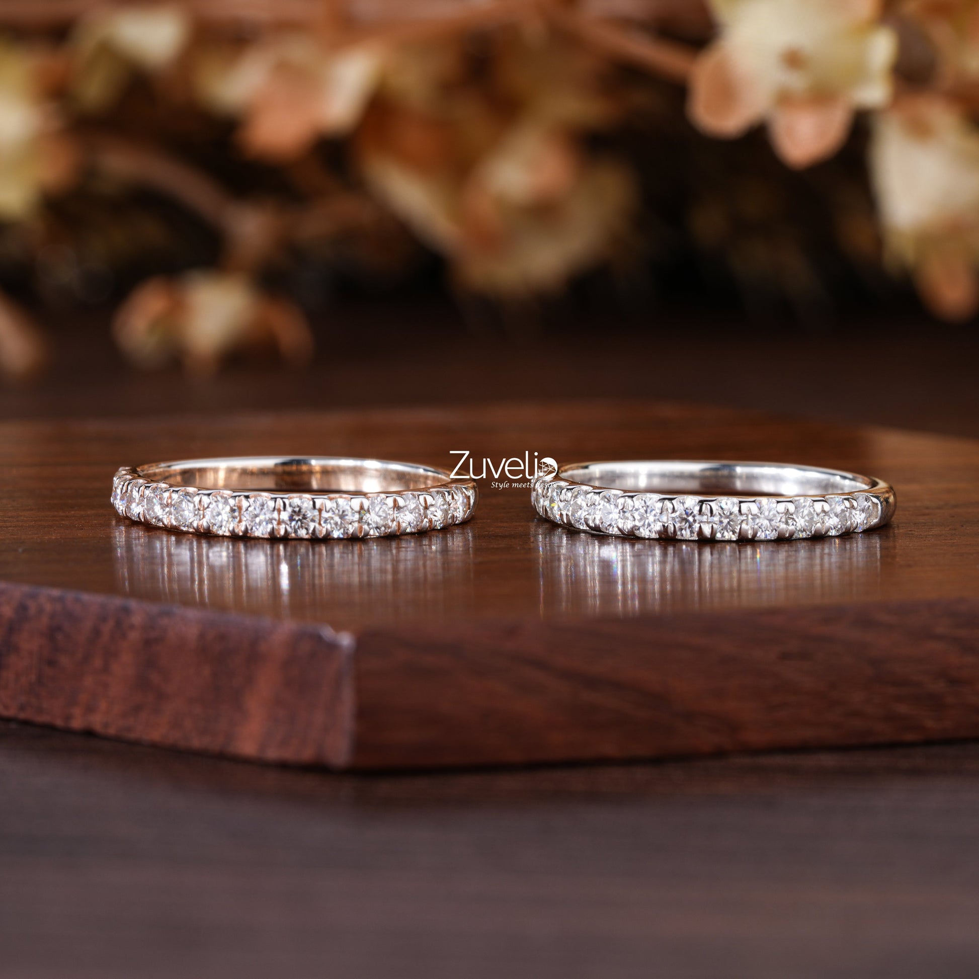 Round Pair Wedding Band - Zuvelio.com