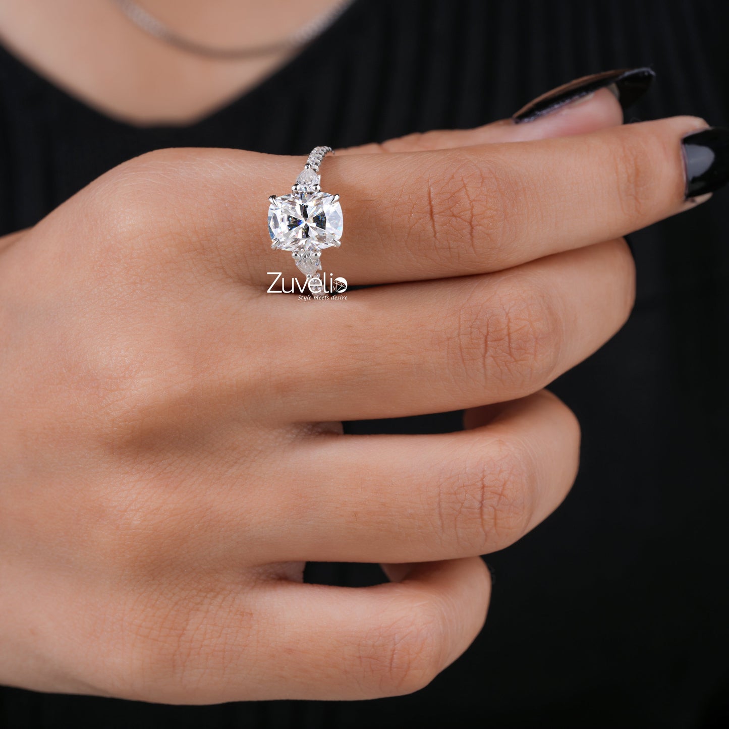 Radiant Cut Moissanite Ring - Zuvelio.com