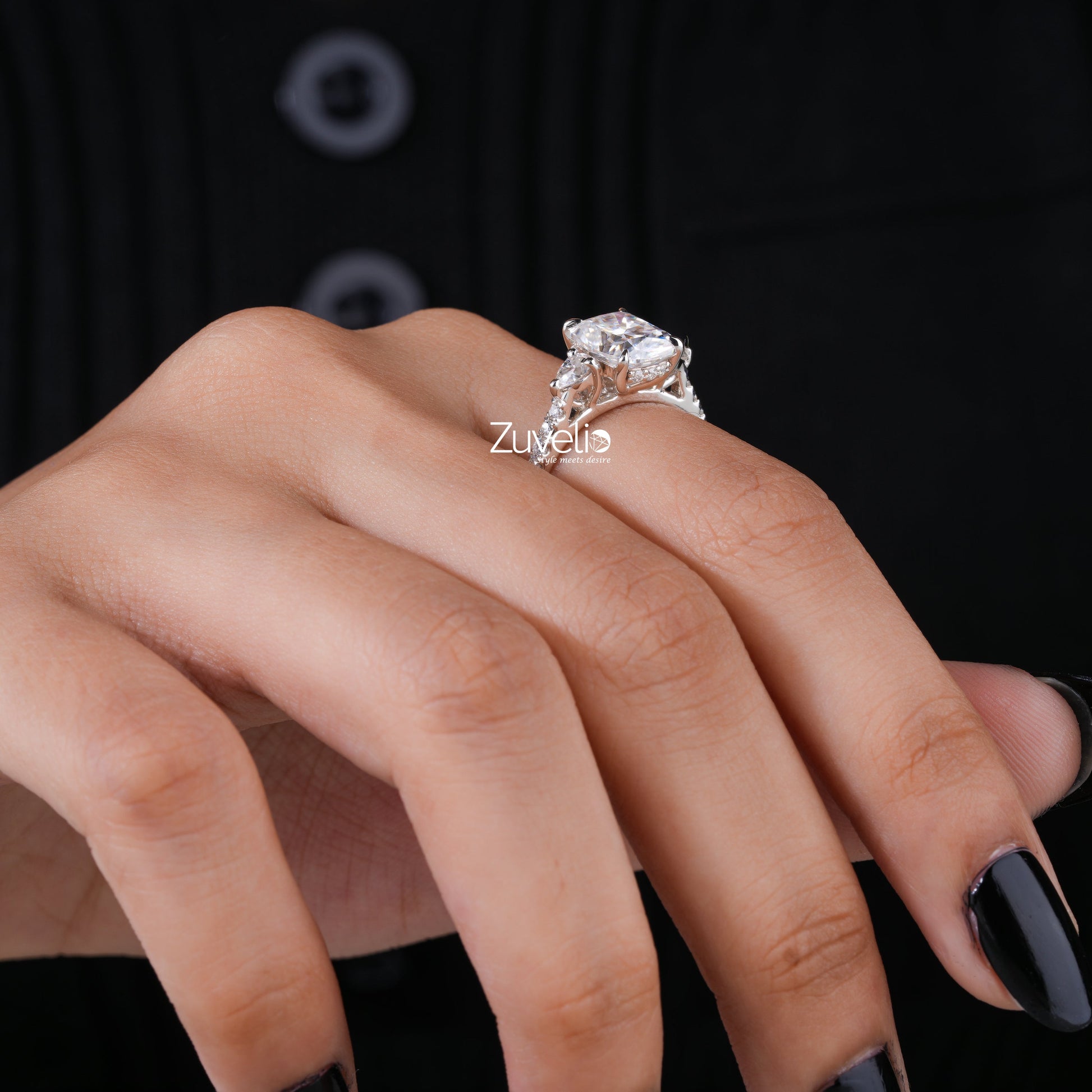 Radiant Cut Moissanite Ring - Zuvelio.com