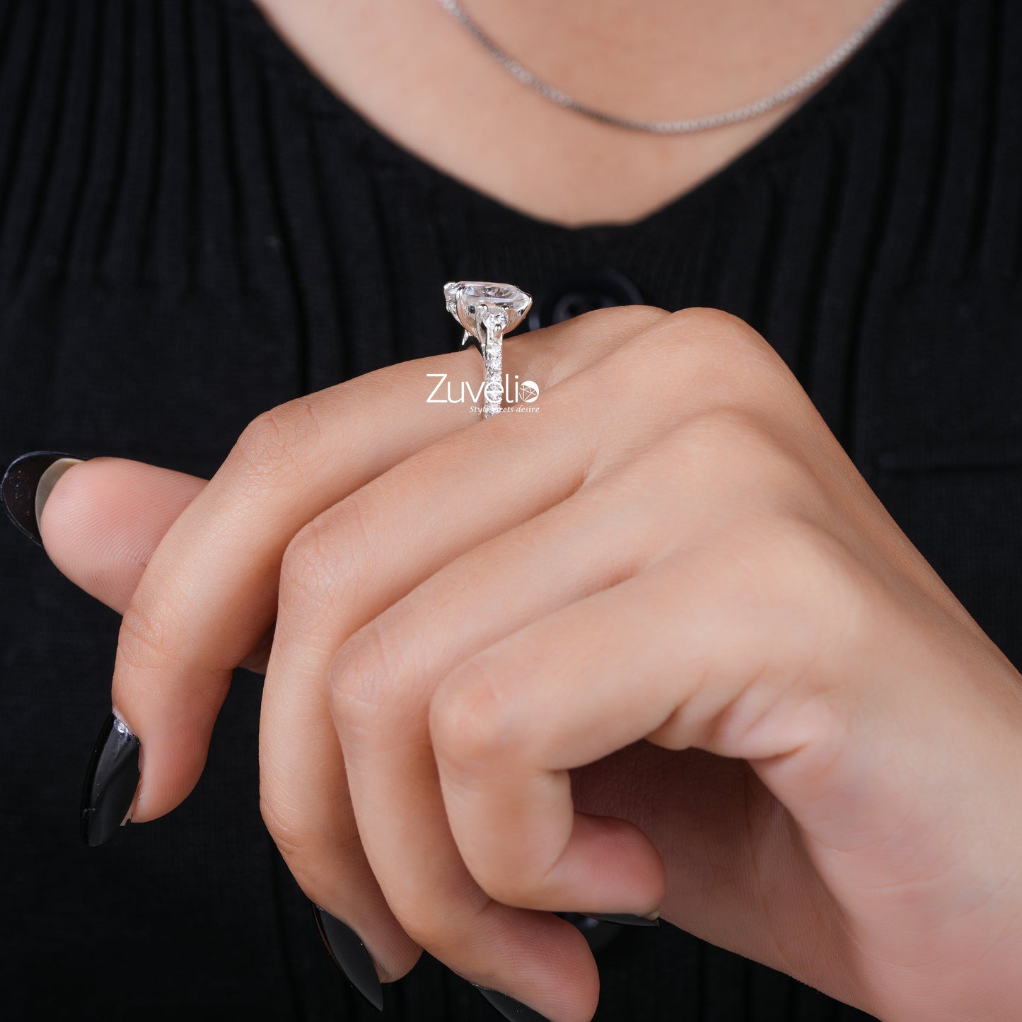 Radiant Cut Moissanite Ring - Zuvelio.com
