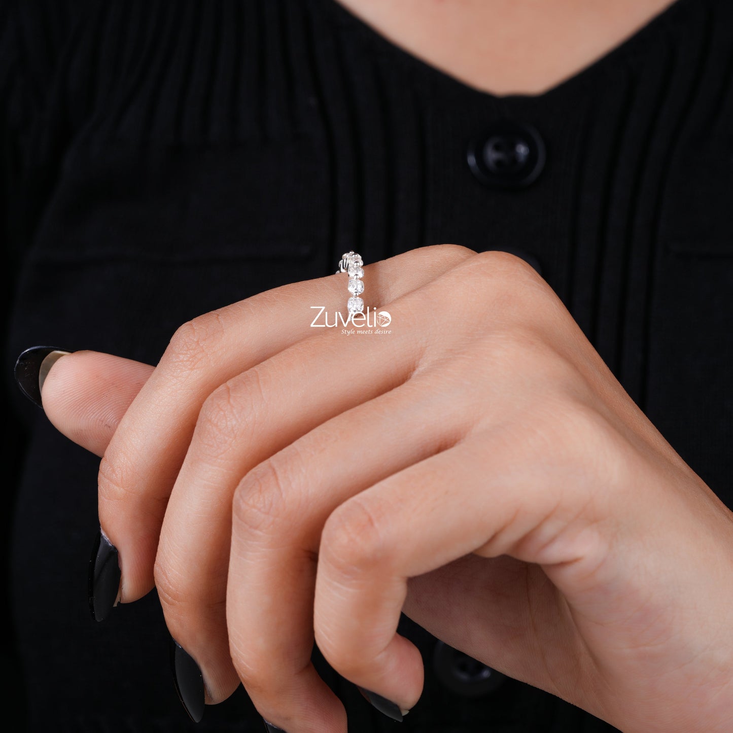 Cushion Cut Wedding Band - Zuvelio.com
