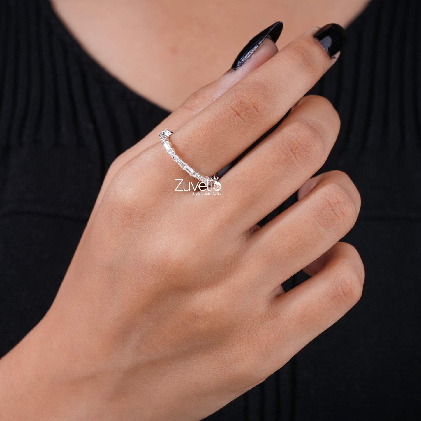 Baguette Wedding Band - Zuvelio.com
