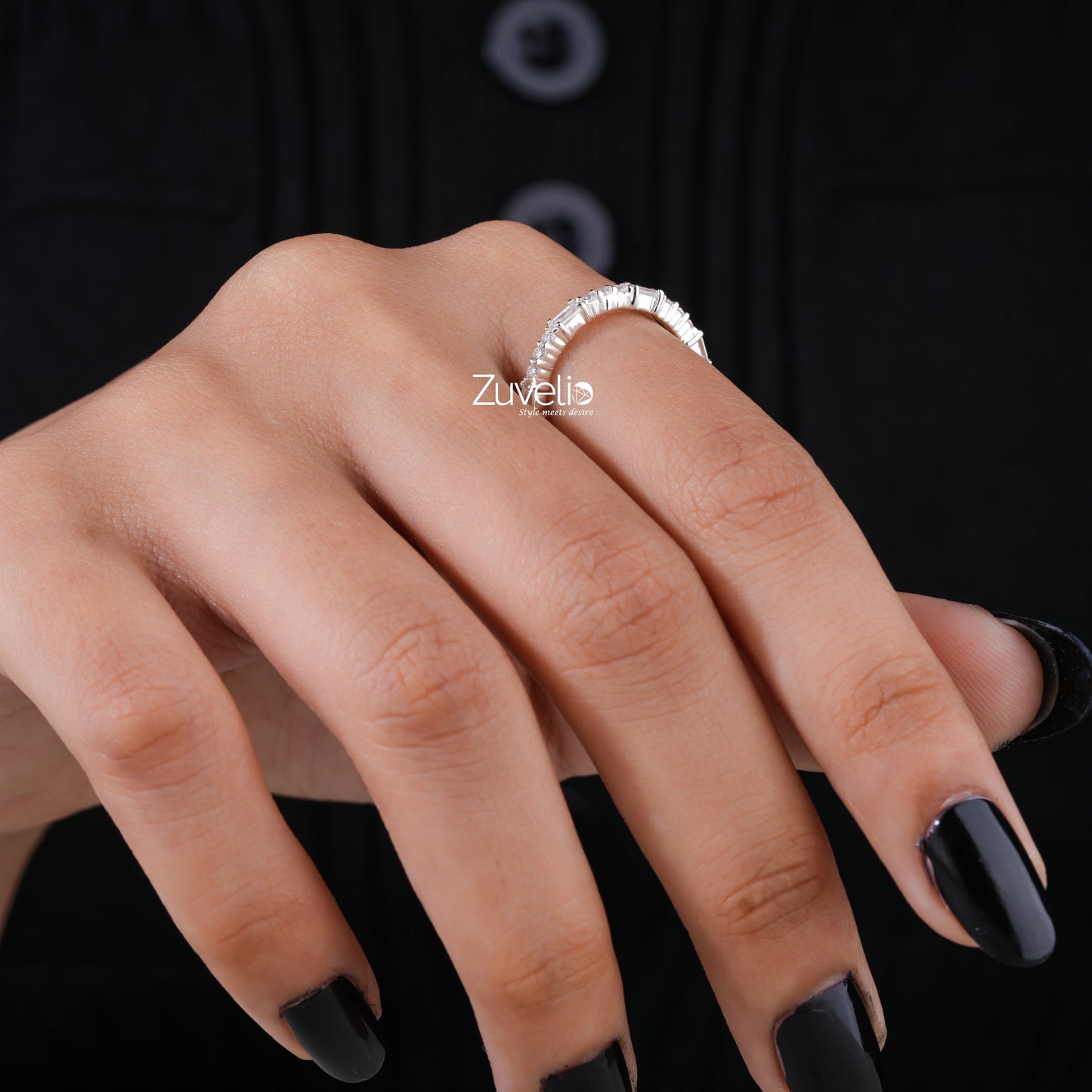 Baguette Wedding Band - Zuvelio.com
