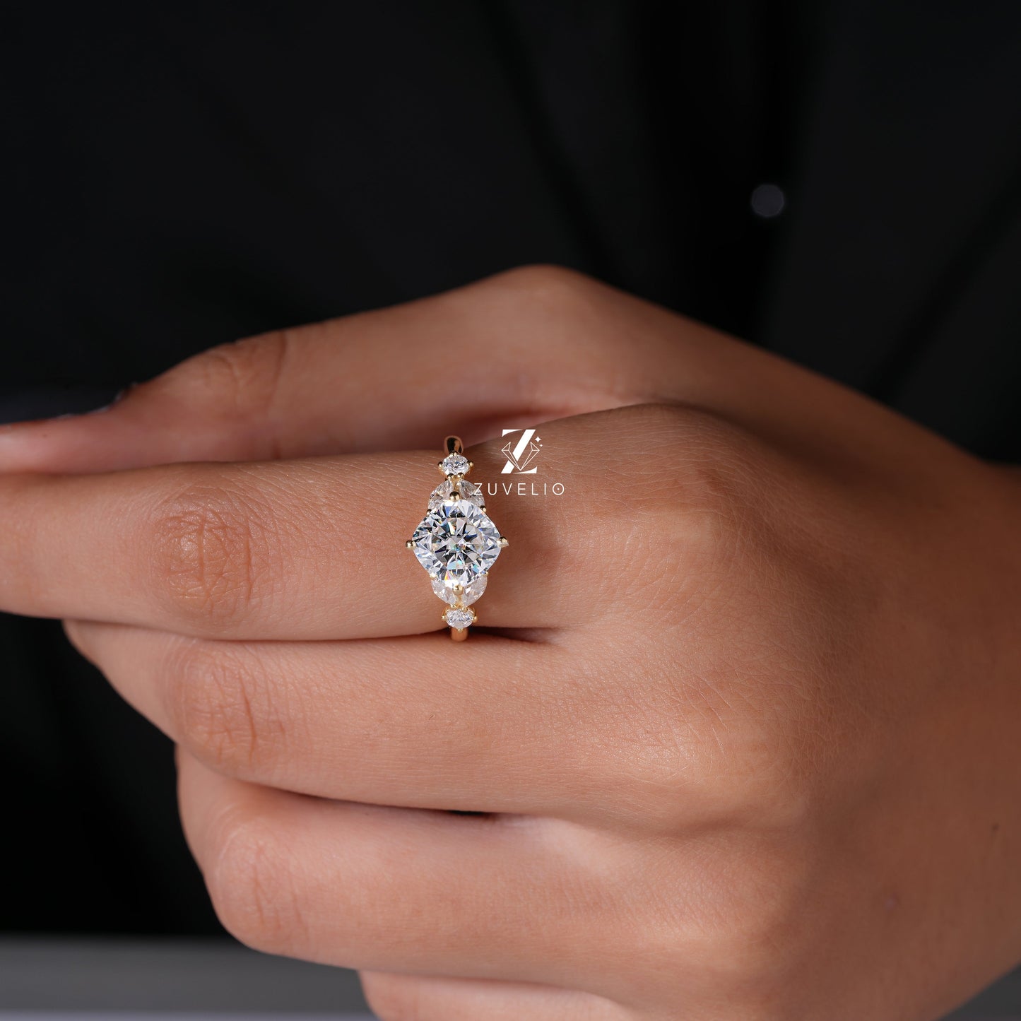Cushion Cut Engagement Ring - Zuvelio.com