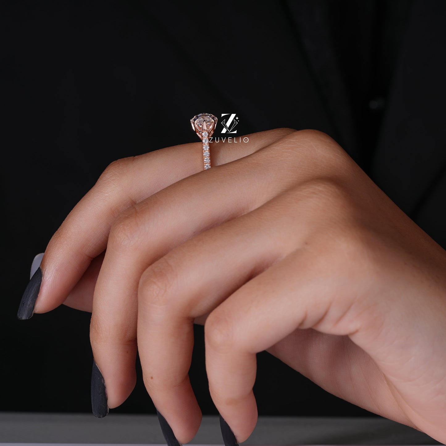 Marquise Cut Rose Gold Ring - Zuvelio.com