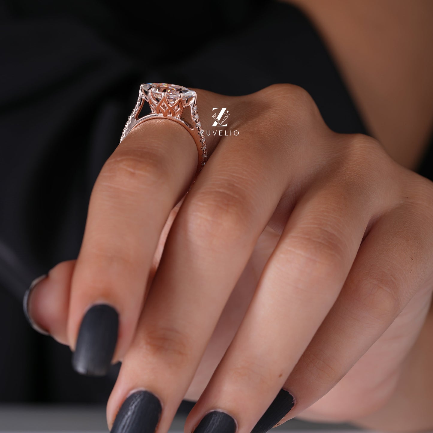 Marquise Cut Rose Gold Ring - Zuvelio.com