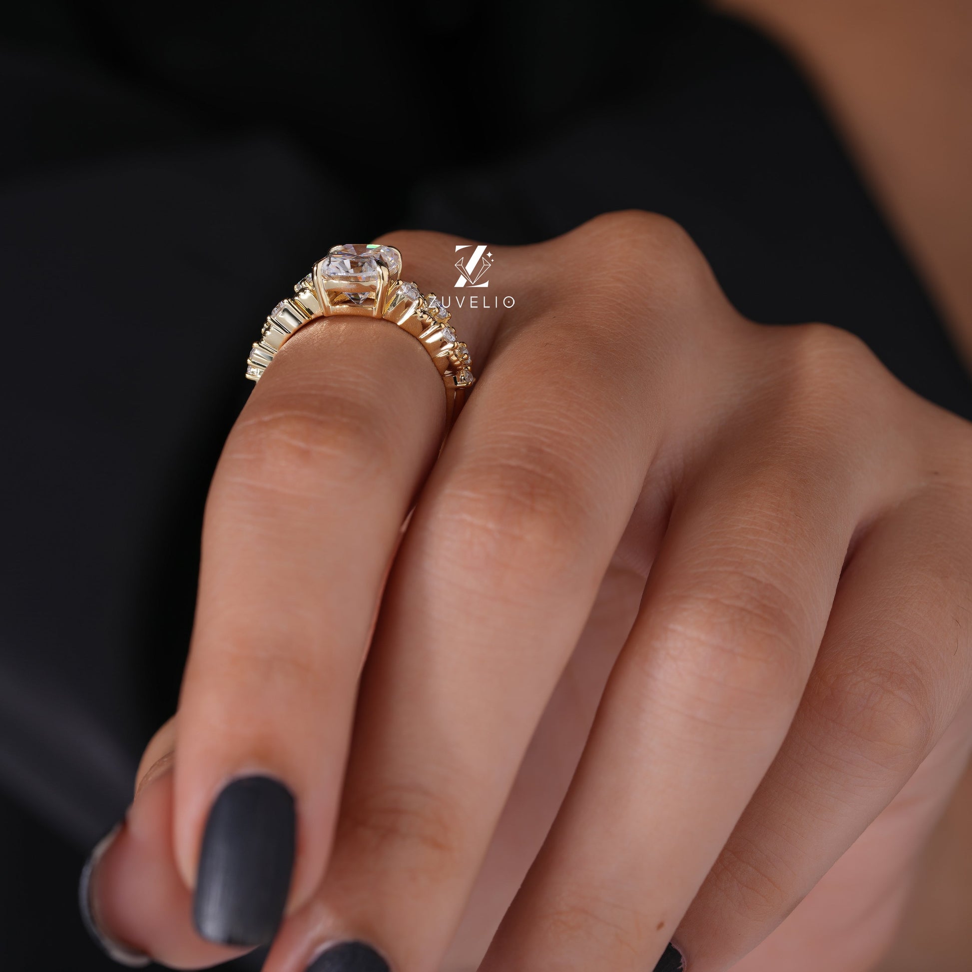Nature Inspired Cushion Ring - Zuvelio.com