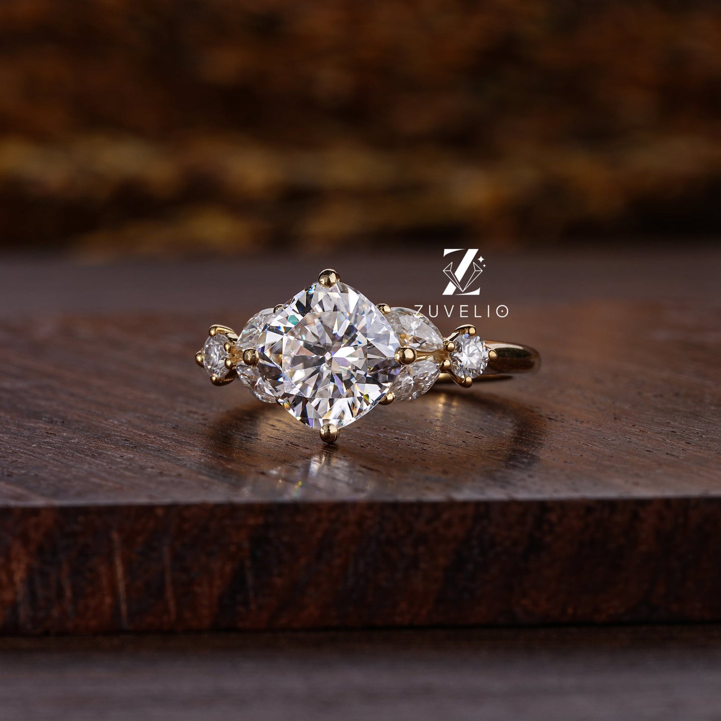 Cushion Cut Engagement Ring - Zuvelio.com