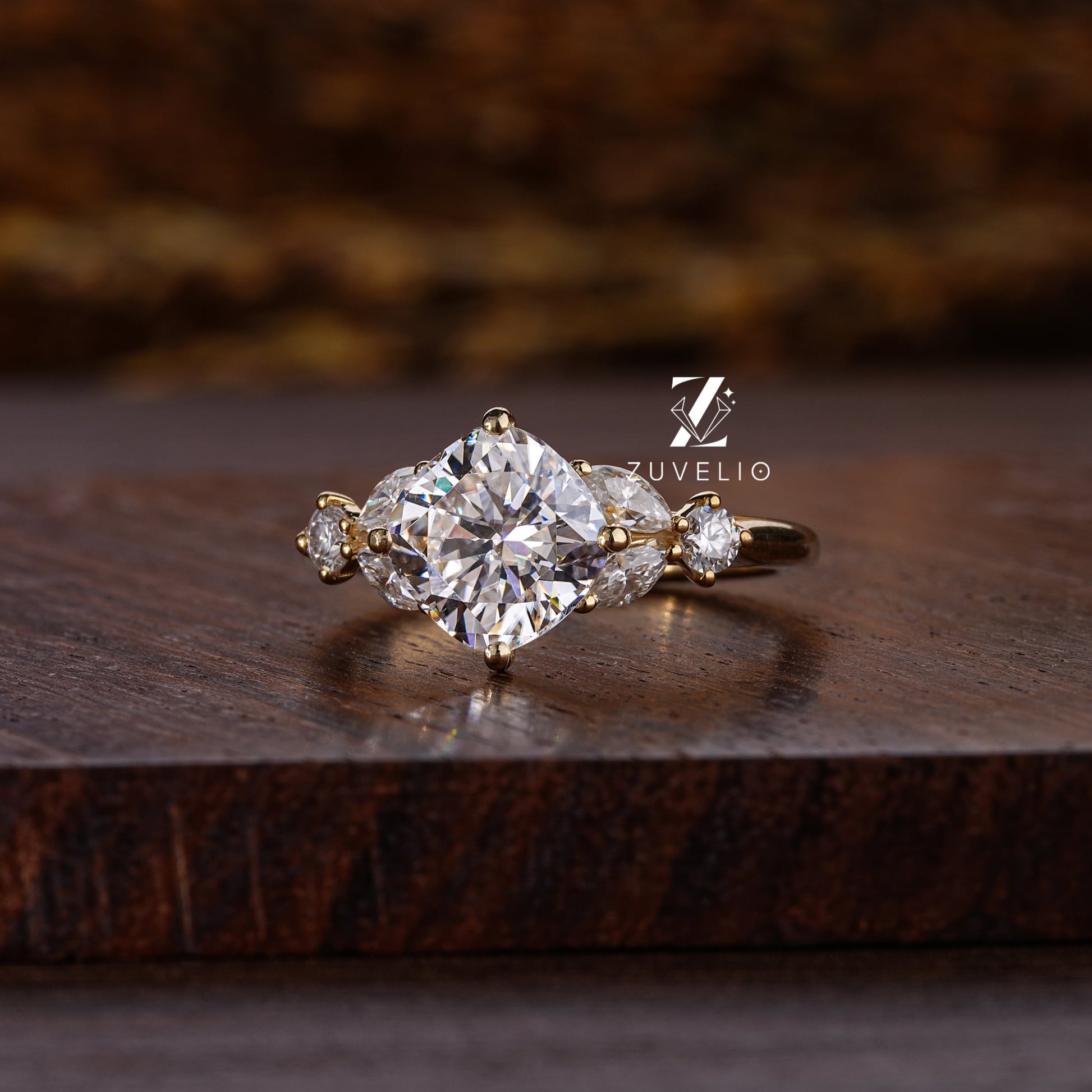 Cushion Cut Engagement Ring - Zuvelio.com