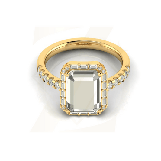 3.45 CTW Portrait Cut Ring - Zuvelio.com